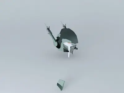 Robot head WIP Free 3D model