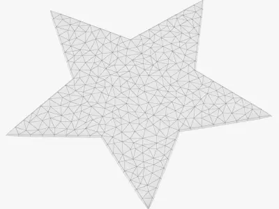 Rug Star red 3D model