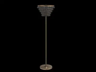 Metal Led Floor Lamp 3D model