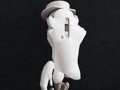 Monkey Lamp Wall Decor 3D print model
