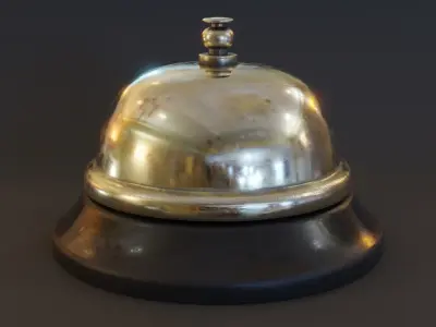 Service Bell Low-poly 3D model