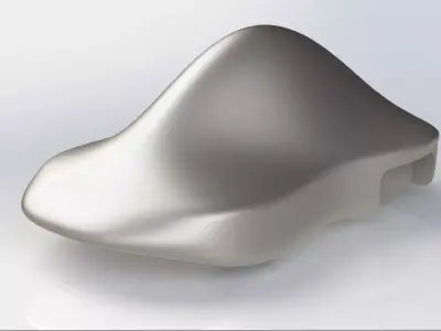 Aerodynamic Futuristic Concept Car 3D model