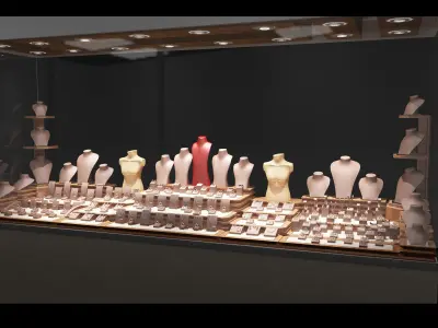 Jewelry Mannequin Equipment 3D model