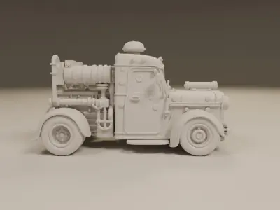 steampunk car 3D print model