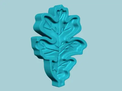 Oregon White Oak Tree Leaf - Molding EVA Craft 3D print model