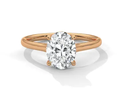 solitaire ring with detail images and 360 render videos 23 3D print model