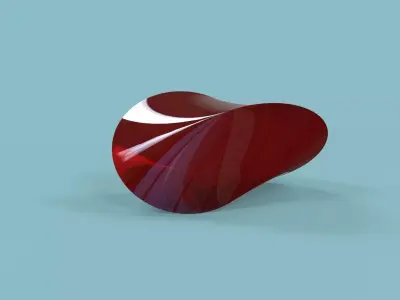 Oloid gemstone 3D model