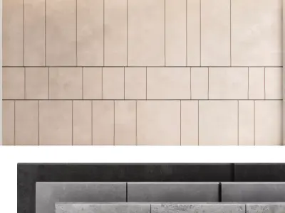 Decorative wall panel set 38 3D model