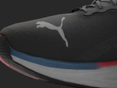 Puma Sneakers Shoe Low-poly 3D model