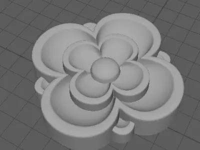 rosette flower Free 3D model
