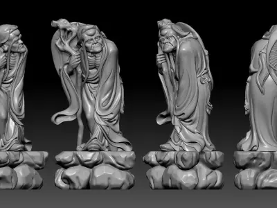 Arhat long eyelashes  3D print model