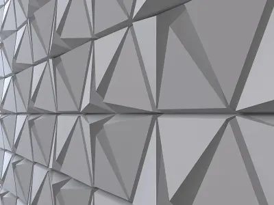 3d plaster wall panel Low-poly 3D model purchase