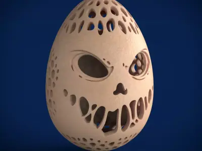 SCARY EGG Free 3D print model