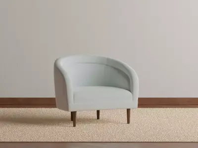 Jasmine Curved Chair 3D model