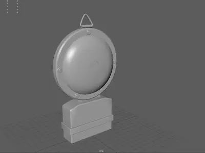 Barricade Light Low-poly 3D model