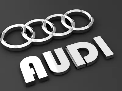 Cars logo set 3D model