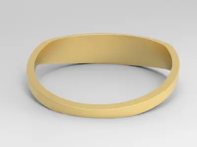Love Ring Female Gold 3D print model