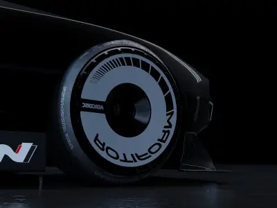 Hyundai N Vision 3D Model Blender File Textured  3D model