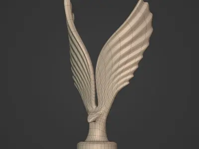 Abstract Eagle Figurine - Ready for 3D Printing 3D print model
