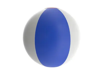 Beach ball 3D model 2