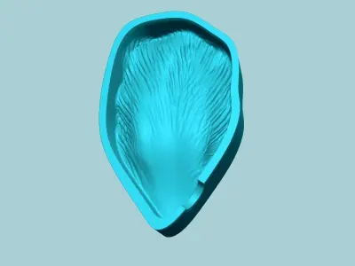 Tulip Flower Petal 03 - Moulding Artificial Craft 3D print model