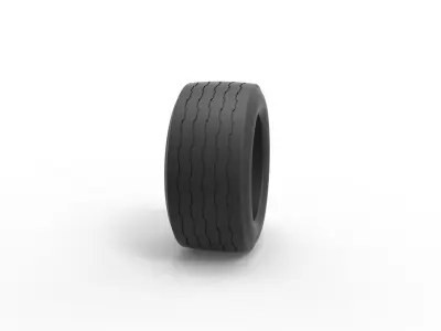 Tire of Asphalt Modified stock car V2 Scale 1 to 25 3D print model