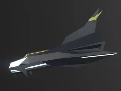 3DP Spaceships Collection - The Isa Low-poly 3D model