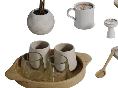 Decorative SET 02 3D model