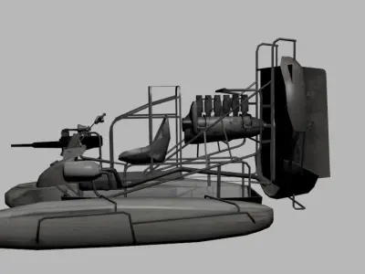Airboat to H LF2 Free low-poly 3D model