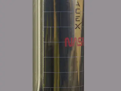 Starship and Super Heavy booster SpaceX 3D model
