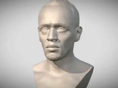Usain Bolt bust 3D print model