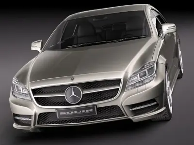 Mercedes CLS-63 AMG 2012 3D model