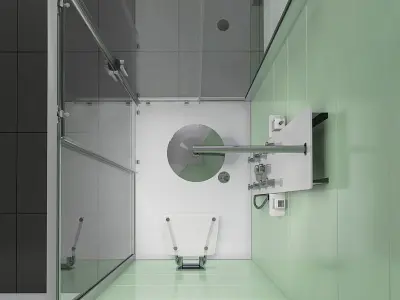 Shower room Ravak Blix - model BLRV2K 3D model