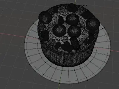 Gorgeous cake Free 3D model