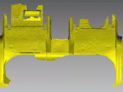 V1nFast Lux a Car Floor Scan STL Full Interior Set 1 to 1 Scale 3D print model