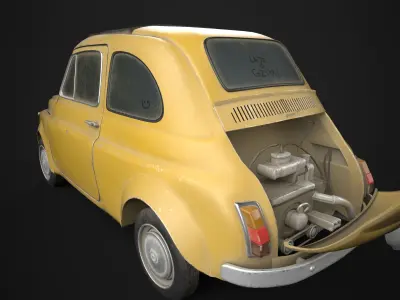 Old fiat 3D model