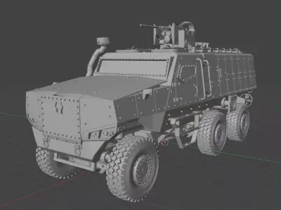 PMPV MiSu Armored Vehicle - 35th Scale 3D print model 3D print model