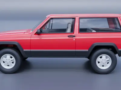 Jeep Cherokee XJ  2 Door 1984 3D print model