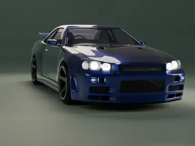 Nissan Skyline R34  3D model