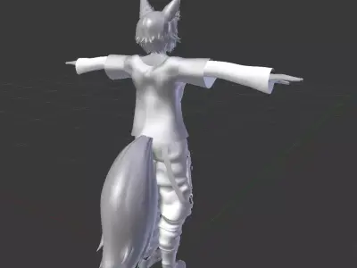 White 3D model