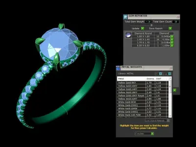 Engagment Jewelry Ring 205 3D print model