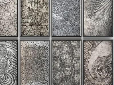 Collection of paintings for walls 11 3D model