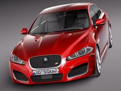 Jaguar XF-R 2014 3D model