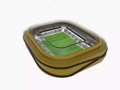 Soccer Stadium Low-poly 3D model