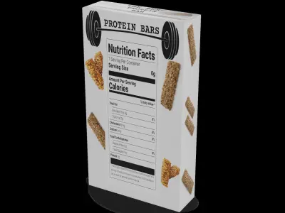 Food for sport Protein Bars Low-poly 3D model