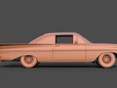 Chevrolet Impala Coupe 1959 3D print model