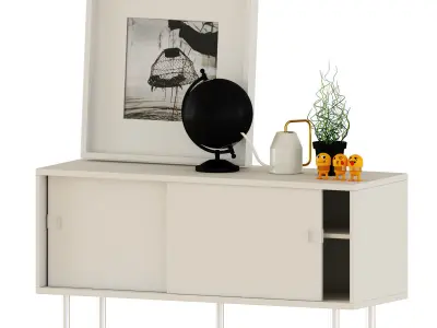DECORATIVE SET sideboard 3D model