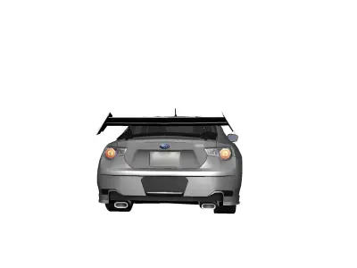 SUBARU BRZ Low-poly 3D model