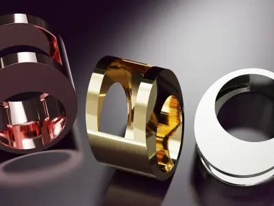 free form ring N63 Free 3D print model