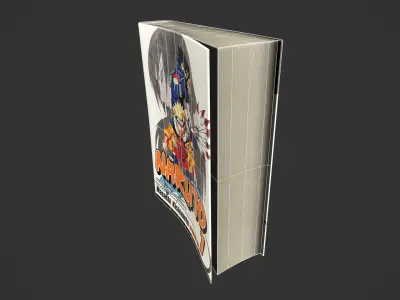 3D soft cover books Low-poly 3D model Low-poly 3D model